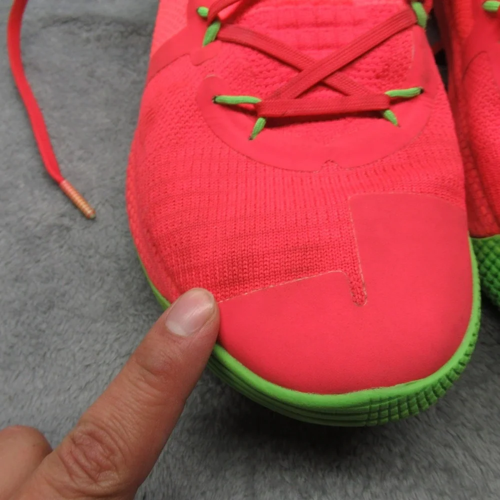 Under Armour Curry 6 Shoes Men 12.5 Salmon Green VI Basketball Chunky Sneakers